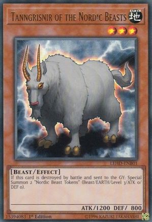 Tanngrisnir of the Nordic Beasts (UR) (LEHD-ENB01) - Legendary Hero Decks 1st Edition - Premium Yugioh Single from Konami - Just $0.25! Shop now at Game Crave Tournament Store