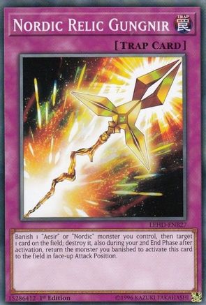 Nordic Relic Gungnir (LEHD-ENB27) - Legendary Hero Decks 1st Edition - Premium Yugioh Single from Konami - Just $0.25! Shop now at Game Crave Tournament Store