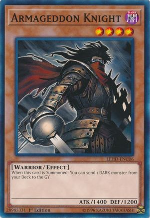Armageddon Knight (LEHD-ENC06) - Legendary Hero Decks 1st Edition - Premium Yugioh Single from Konami - Just $0.25! Shop now at Game Crave Tournament Store