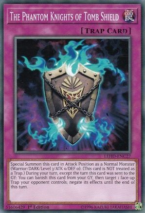 The Phantom Knights of Tomb Shield (LEHD-ENC27) - Legendary Hero Decks 1st Edition - Premium Yugioh Single from Konami - Just $0.25! Shop now at Game Crave Tournament Store