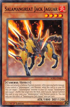 Salamangreat Jack Jaguar (SOFU-EN005) - Soul Fusion Unlimited - Premium Yugioh Single from Konami - Just $0.25! Shop now at Game Crave Tournament Store
