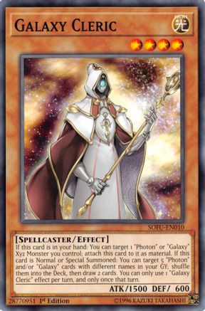 Galaxy Cleric (SOFU-EN010) - Soul Fusion Unlimited - Premium Yugioh Single from Konami - Just $0.25! Shop now at Game Crave Tournament Store