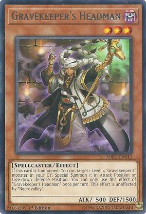 Gravekeeper's Headman (SOFU-EN012) - Soul Fusion 1st Edition - Premium Yugioh Single from Konami - Just $0.43! Shop now at Game Crave Tournament Store