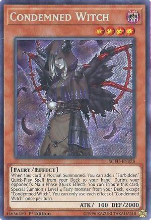 Condemned Witch (SOFU-EN028) - Soul Fusion 1st Edition - Premium Yugioh Single from Konami - Just $0.55! Shop now at Game Crave Tournament Store