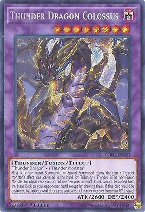 Thunder Dragon Colossus (SOFU-EN037) - Soul Fusion 1st Edition - Premium Yugioh Single from Konami - Just $0.83! Shop now at Game Crave Tournament Store