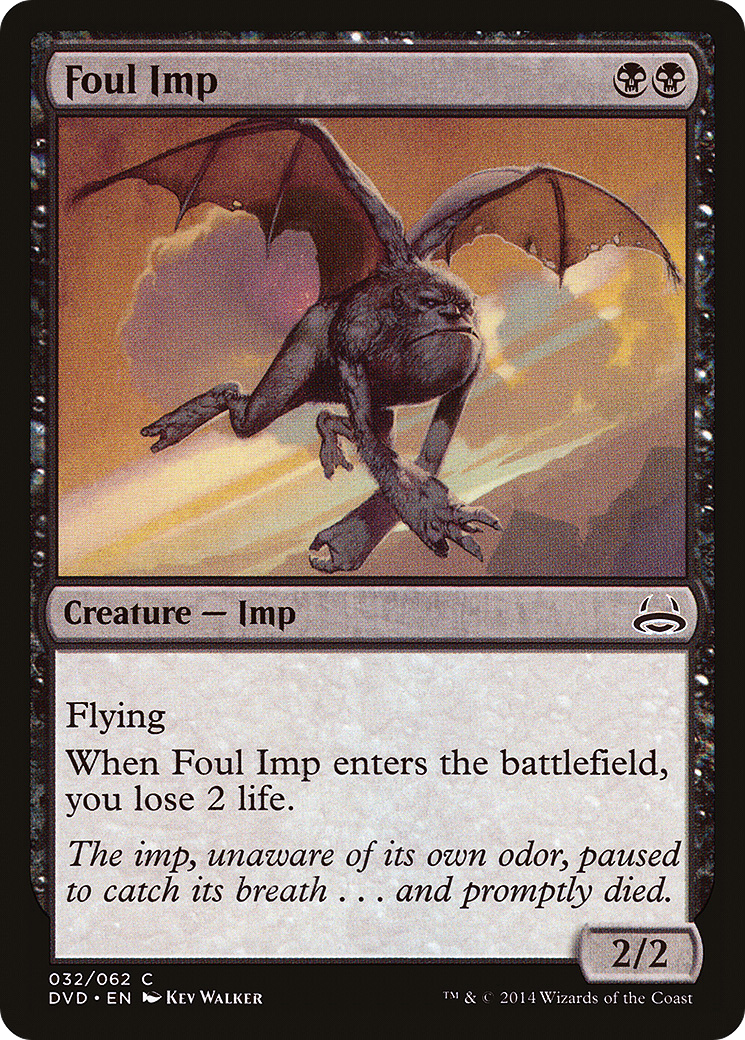 Foul Imp (DVD-032) - Duel Decks Anthology: Divine vs. Demonic - Premium MTG Single from Wizards of the Coast - Just $0.09! Shop now at Game Crave Tournament Store