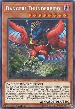 Danger! Thunderbird! (SOFU-EN082) - Soul Fusion 1st Edition - Premium Yugioh Single from Konami - Just $2.58! Shop now at Game Crave Tournament Store