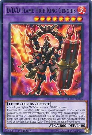 D/D/D Flame High King Genghis (SOFU-EN095) - Soul Fusion Unlimited - Premium Yugioh Single from Konami - Just $0.26! Shop now at Game Crave Tournament Store