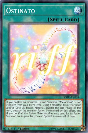 Ostinato (SOFU-EN098) - Soul Fusion 1st Edition - Premium Yugioh Single from Konami - Just $0.47! Shop now at Game Crave Tournament Store