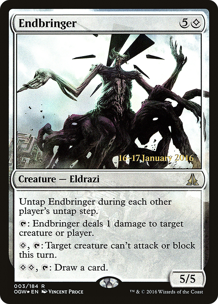 Endbringer (POGW-03S) - Oath of the Gatewatch Promos Foil - Premium MTG Single from Wizards of the Coast - Just $0.82! Shop now at Game Crave Tournament Store