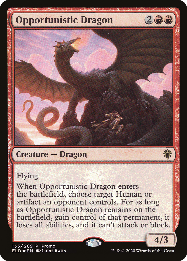 Opportunistic Dragon (PRES-133) - Resale Promos Foil - Premium MTG Single from Wizards of the Coast - Just $0.08! Shop now at Game Crave Tournament Store