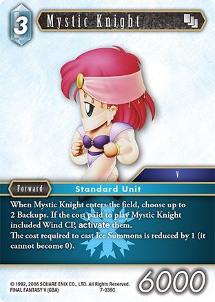 Mystic Knight (7-039C) (OPUS VII) Foil - Premium Final Fantasy Single from Opus VII - Just $0.25! Shop now at Game Crave Tournament Store