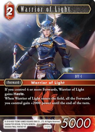 Warrior of Light (OPUS VII) Foil - Premium Final Fantasy Single from Opus VII - Just $1.55! Shop now at Game Crave Tournament Store