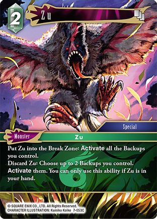 Zu (OPUS VII) Foil - Premium Final Fantasy Single from Opus VII - Just $0.28! Shop now at Game Crave Tournament Store