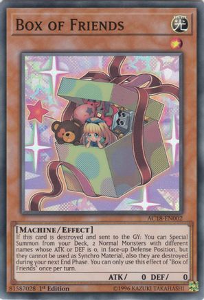 Box of Friends (AC18-EN002) - Advent Calendar 2018 1st Edition - Premium Yugioh Single from Konami - Just $0.25! Shop now at Game Crave Tournament Store