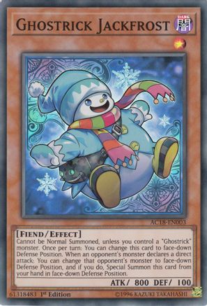 Ghostrick Jackfrost (AC18-EN003) - Advent Calendar 2018 1st Edition - Premium Yugioh Single from Konami - Just $0.52! Shop now at Game Crave Tournament Store