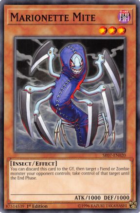 Marionette Mite (SR07-EN020) - Structure Deck: Zombie Horde 1st Edition - Premium Yugioh Single from Konami - Just $0.25! Shop now at Game Crave Tournament Store
