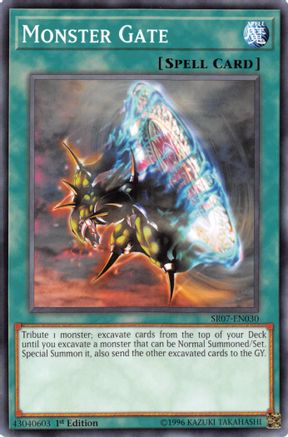 SR07-EN030 Monster Gate 1st Edition Mint YuGiOh Card SR07-EN030 Monster Gate 1st Edition Mint YuGiOh Card