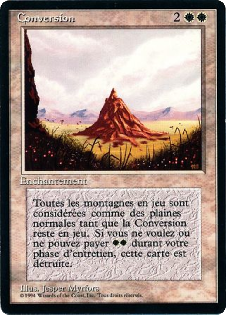 Conversion (FBB-014) - Foreign Black Border - Premium MTG Single from Wizards of the Coast - Just $0! Shop now at Game Crave Tournament Store