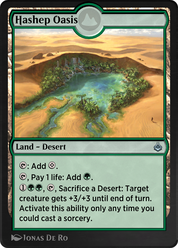 Hashep Oasis (AKR-301) - Amonkhet Remastered - Premium MTG Single from Wizards of the Coast - Just $0! Shop now at Game Crave Tournament Store