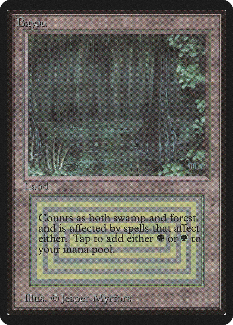 Bayou (LEB-279) - Limited Edition Beta - Premium MTG Single from Wizards of the Coast - Just $0! Shop now at Game Crave Tournament Store