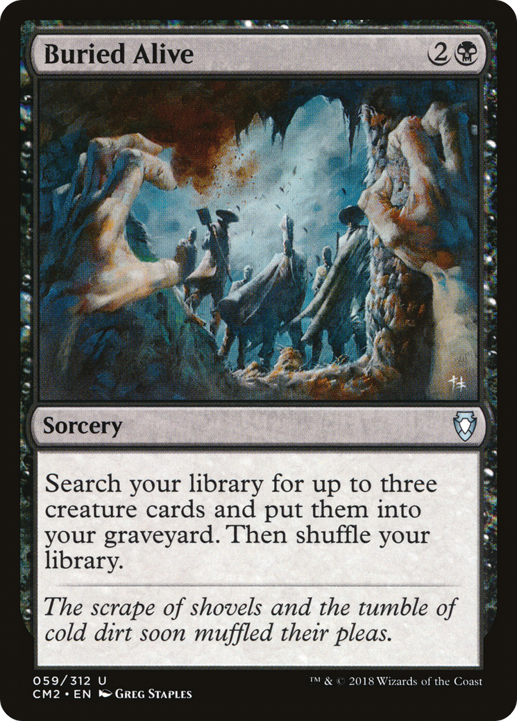 Buried Alive (CM2-059) - Commander Anthology Volume II - Premium MTG Single from Wizards of the Coast - Just $3.40! Shop now at Game Crave Tournament Store