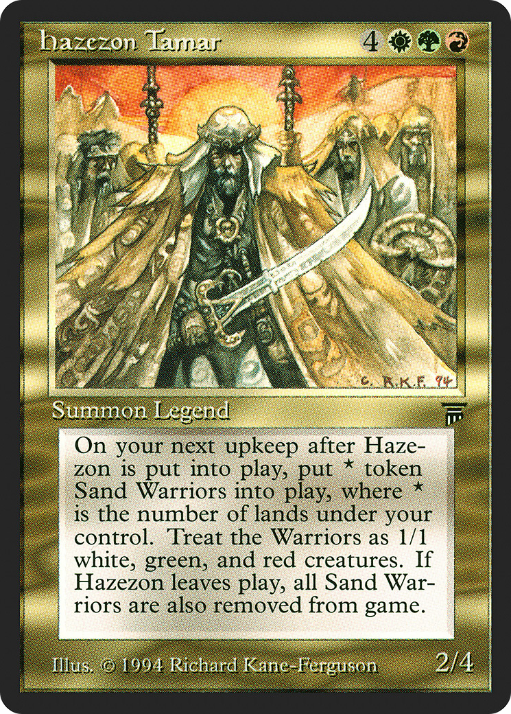 Hazezon Tamar (LEG-230) - Legends - Premium MTG Single from Wizards of the Coast - Just $118.98! Shop now at Game Crave Tournament Store