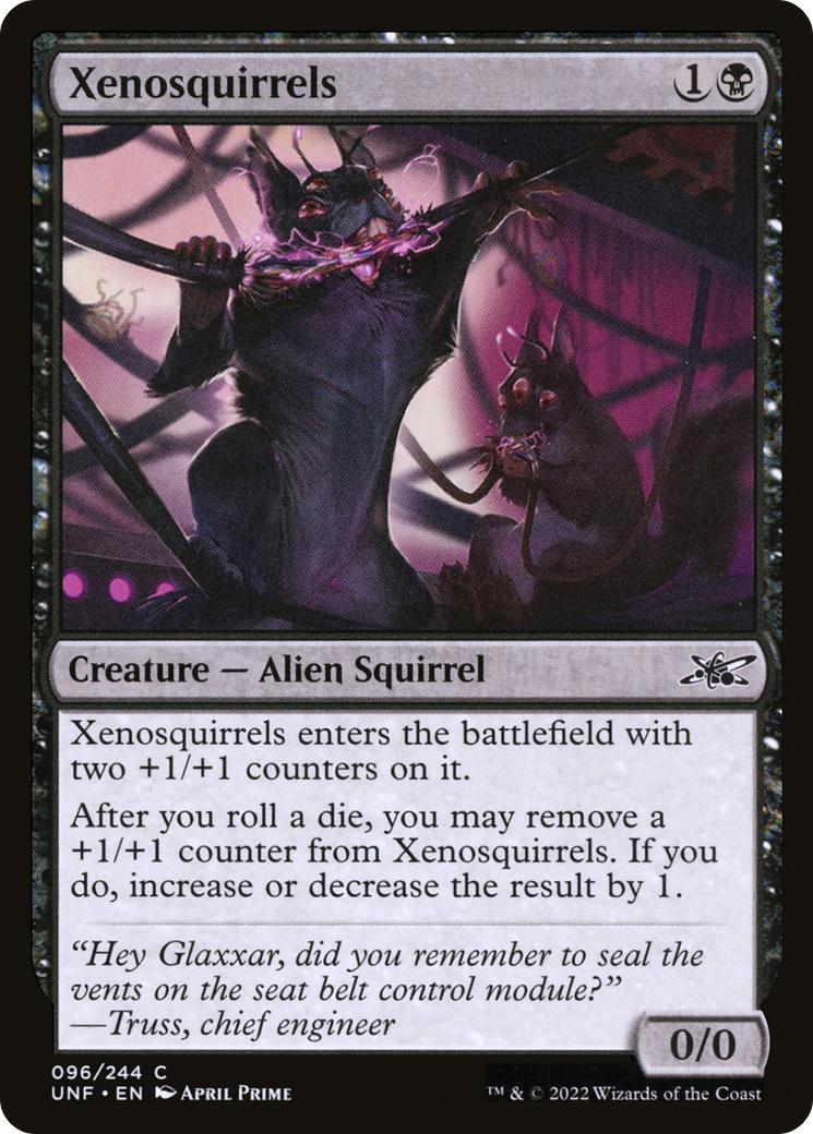 Xenosquirrels (UNF-096) - Unfinity - Premium MTG Single from Wizards of the Coast - Just $0.25! Shop now at Game Crave Tournament Store