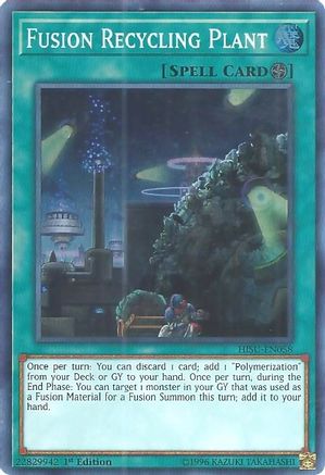 Fusion Recycling Plant (HISU-EN058) - Hidden Summoners 1st Edition - Premium Yugioh Single from Konami - Just $0.25! Shop now at Game Crave Tournament Store