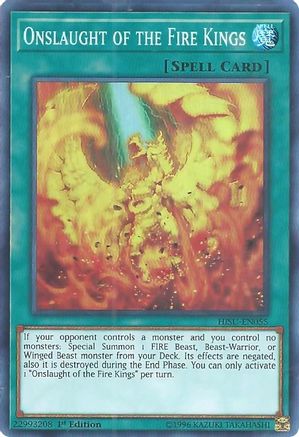 Onslaught of the Fire Kings (HISU-EN055) - Hidden Summoners 1st Edition - Premium Yugioh Single from Konami - Just $0.26! Shop now at Game Crave Tournament Store