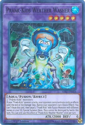 Prank-Kids Weather Washer (HISU-EN018) - Hidden Summoners 1st Edition - Premium Yugioh Single from Konami - Just $0.25! Shop now at Game Crave Tournament Store