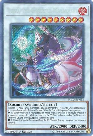 YuGiOh Hidden Summoners Yoko, the Graceful Mayakashi HISU-EN035 YuGiOh Hidden Summoners Yoko, the Graceful Mayakashi HISU-EN035