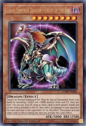 Chaos Emperor Dragon - Envoy of the End (JUMP-EN086) - Shonen Jump Magazine Promos Limited - Premium Yugioh Single from Konami - Just $5.14! Shop now at Game Crave Tournament Store