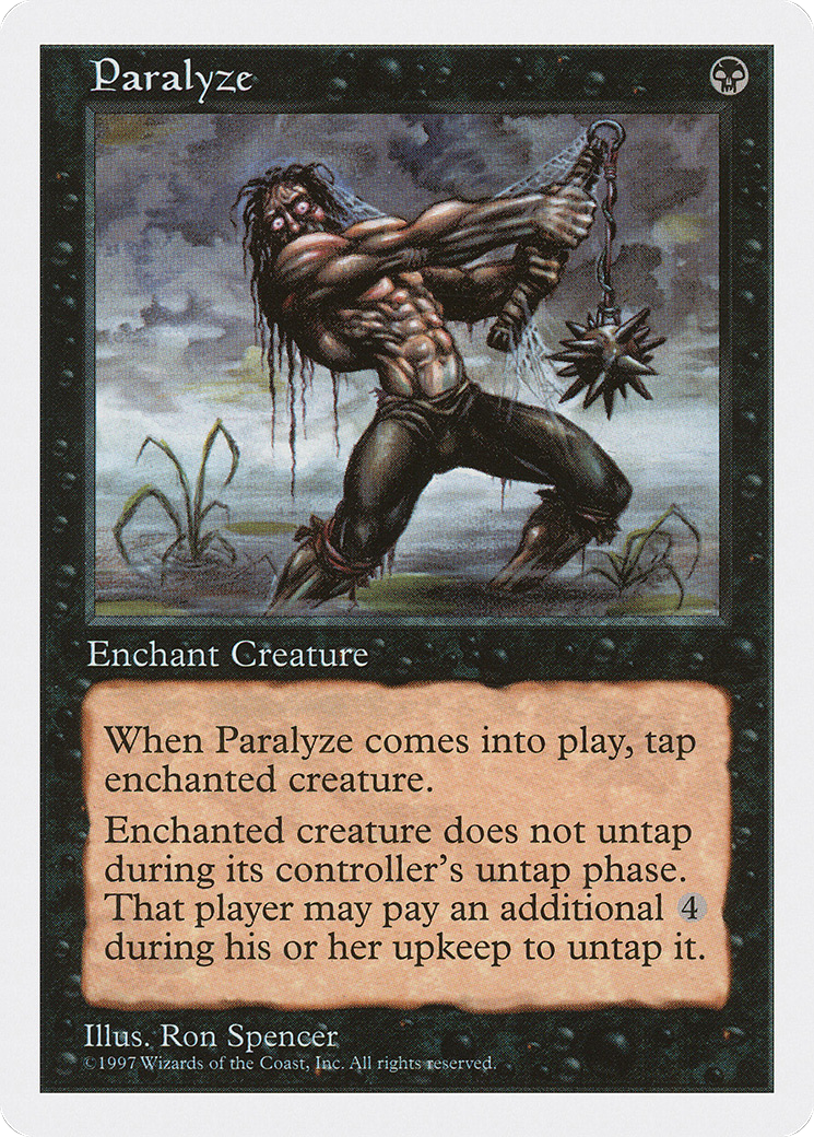 Paralyze (5ED-185) - Fifth Edition - Premium MTG Single from Wizards of the Coast - Just $0.08! Shop now at Game Crave Tournament Store