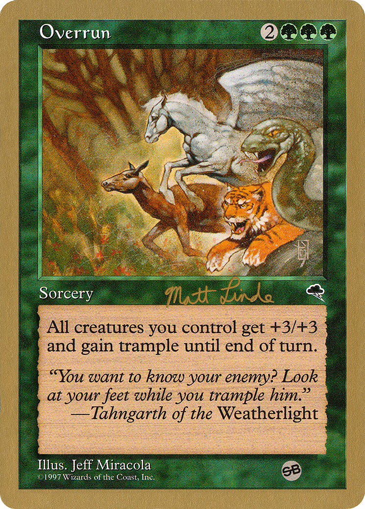 Overrun (WC99-ML243SB) - World Championship Decks 1999 - Premium MTG Single from Wizards of the Coast - Just $0.32! Shop now at Game Crave Tournament Store