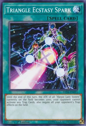 Triangle Ecstasy Spark (LED4-EN011) - Legendary Duelists: Sisters of the Rose 1st Edition - Premium Yugioh Single from Konami - Just $0.25! Shop now at Game Crave Tournament Store