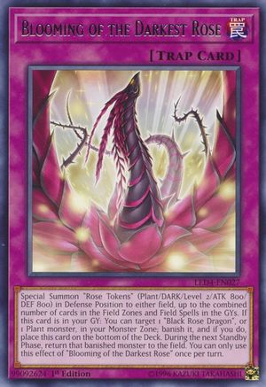Blooming of the Darkest Rose (LED4-EN027) - Legendary Duelists: Sisters of the Rose 1st Edition - Premium Yugioh Single from Konami - Just $0.08! Shop now at Game Crave Tournament Store