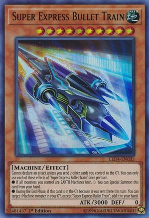Super Express Bullet Train (LED4-EN035) - Legendary Duelists: Sisters of the Rose 1st Edition - Premium Yugioh Single from Konami - Just $0.98! Shop now at Game Crave Tournament Store