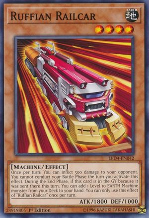 Ruffian Railcar (LED4-EN042) - Legendary Duelists: Sisters of the Rose 1st Edition - Premium Yugioh Single from Konami - Just $0.26! Shop now at Game Crave Tournament Store
