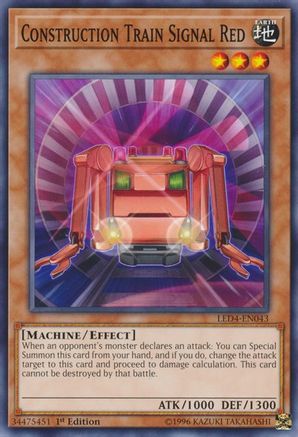 Construction Train Signal Red (LED4-EN043) - Legendary Duelists: Sisters of the Rose 1st Edition - Premium Yugioh Single from Konami - Just $0.25! Shop now at Game Crave Tournament Store