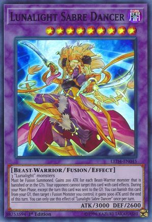Lunalight Sabre Dancer (LED4-EN045) - Legendary Duelists: Sisters of the Rose 1st Edition - Premium Yugioh Single from Konami - Just $12.40! Shop now at Game Crave Tournament Store