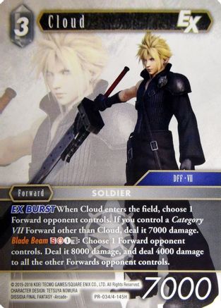 Cloud EX (FF: PROMO CARDS) - Premium Final Fantasy Single from FF: Promo Cards - Just $0.25! Shop now at Game Crave Tournament Store