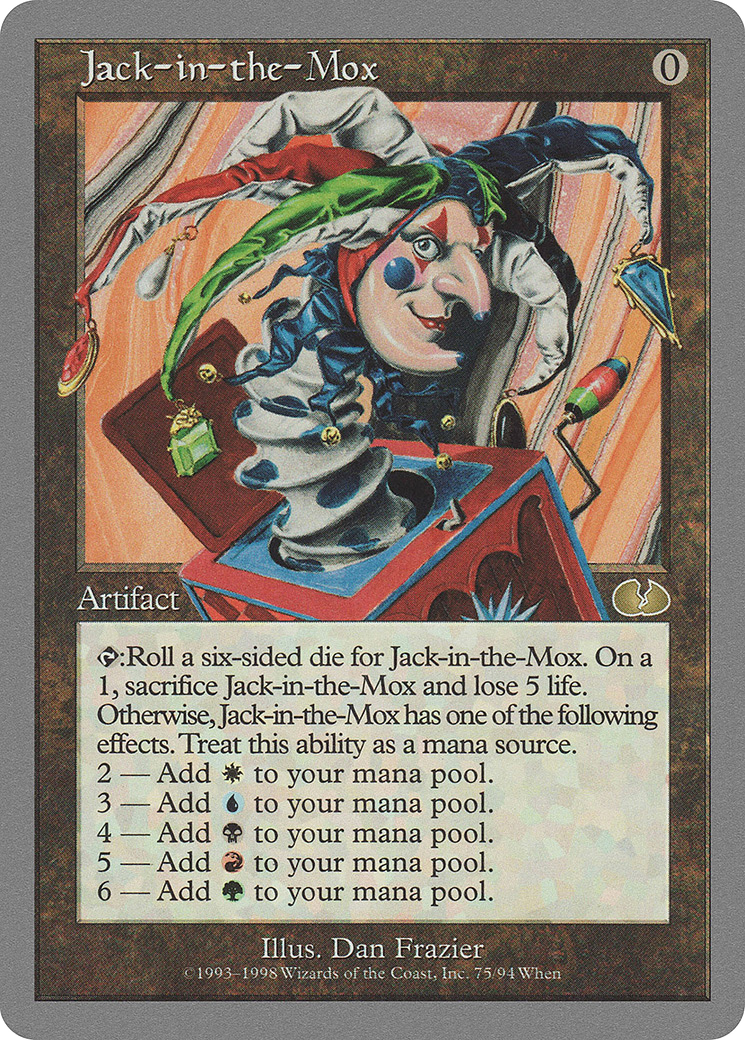 Jack-in-the-Mox (UGL-075) - Unglued - Premium MTG Single from Wizards of the Coast - Just $6.68! Shop now at Game Crave Tournament Store