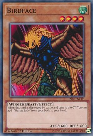 Birdface (SS02-ENC08) - Speed Duel Decks: Duelists of Tomorrow 1st Edition - Premium Yugioh Single from Konami - Just $0.08! Shop now at Game Crave Tournament Store