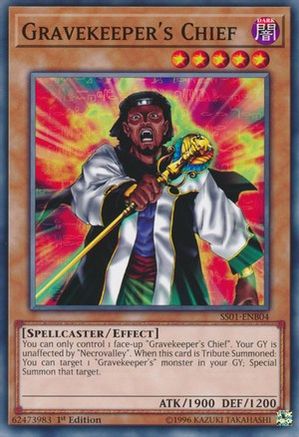 Gravekeeper's Chief (SS01-ENB04) - Speed Duel Decks: Destiny Masters 1st Edition - Premium Yugioh Single from Konami - Just $0.27! Shop now at Game Crave Tournament Store