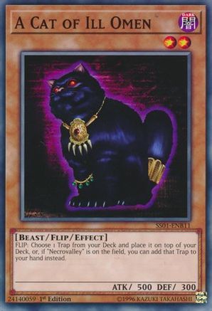 A Cat of Ill Omen (SS01-ENB11) - Speed Duel Decks: Destiny Masters 1st Edition - Premium Yugioh Single from Konami - Just $1.64! Shop now at Game Crave Tournament Store