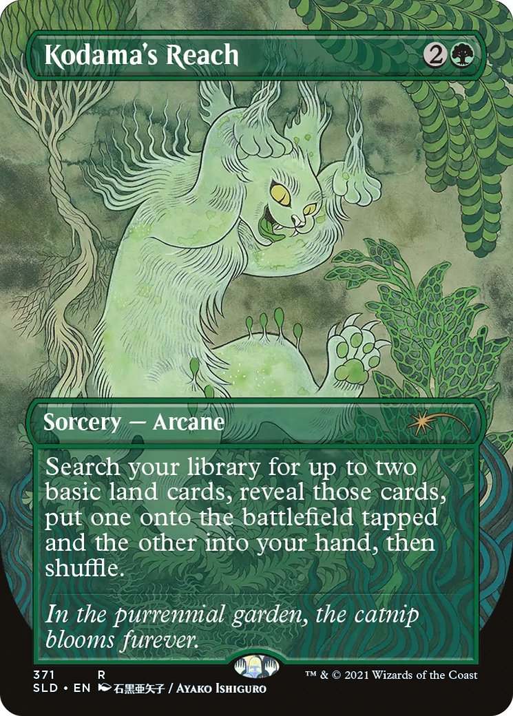 Kodama's Reach (SLD-371) - Secret Lair Drop (Borderless) Foil - Premium MTG Single from Wizards of the Coast - Just $84.75! Shop now at Game Crave Tournament Store
