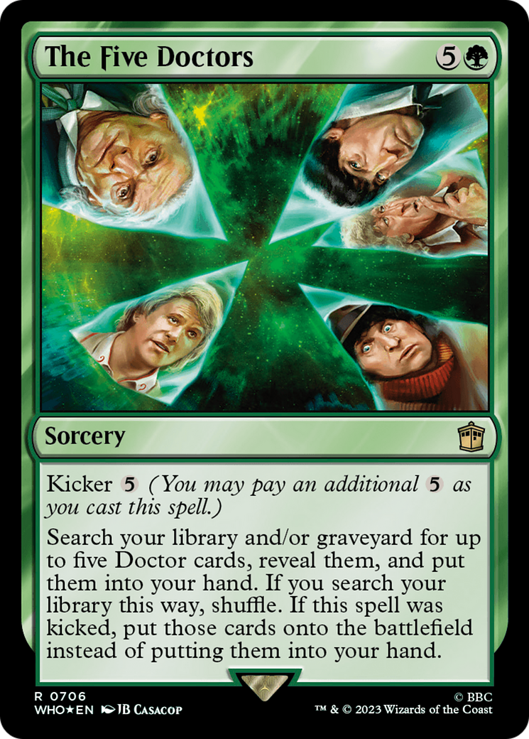 The Five Doctors (WHO-706) - Doctor Who Foil - Premium MTG Single from Wizards of the Coast - Just $0.14! Shop now at Game Crave Tournament Store