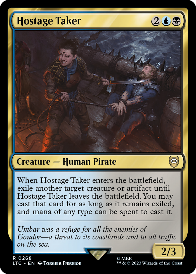 Hostage Taker (LTC-268) - Tales of Middle-earth Commander - Premium MTG Single from Wizards of the Coast - Just $0.08! Shop now at Game Crave Tournament Store