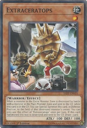 Extraceratops (SAST-EN031) - Savage Strike Unlimited - Premium Yugioh Single from Konami - Just $0.25! Shop now at Game Crave Tournament Store